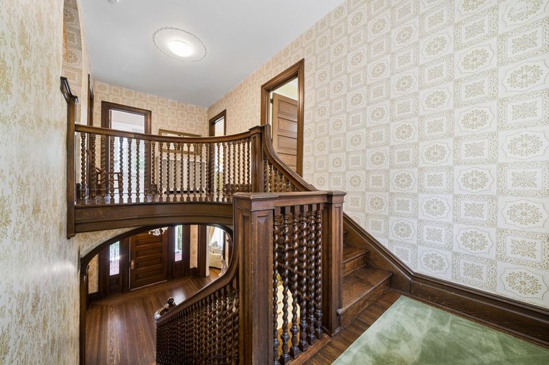 Second-floor landing, 700 Meade Street