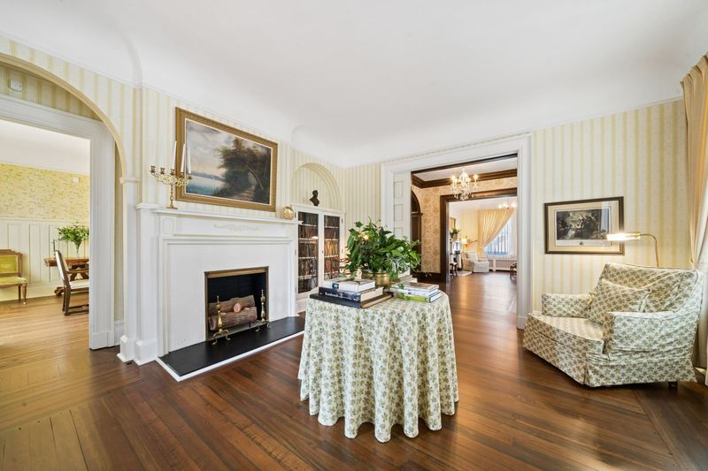 Study with fireplace, 700 Meade Street