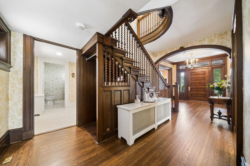 View from the study to the foyer, 700 Meade Street
